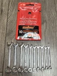 Horusdy Pro Tools 10PC Sae Midget Mini Combination Wrench Set 5/32" 7/16". Fixed Price $27.89.