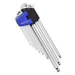 9 Piece Stubby End, Extra Long Arm Ball Hex Key Set, L-wrenches Sae. Fixed Price $31.81.