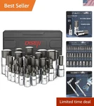 32-PIECE Hex Bit Socket Set, Sae & Metric Allen Wrench With Enhanc.... Fixed Price $54.88.