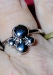 R657 Calvin Klein Ck Spinning Bubble Cluster Ring Sz Stainless Steel W/box Nib. Fixed Price $22.99.