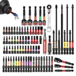 Geinxurn 82PIECES Impact Screwdriver Bits Set, Magnetic S2 MIXED-82PCS-A. Fixed Price $46.76.