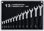 13-PIECE Complete Sae Combination Wrench Set, White. Fixed Price $48.99.