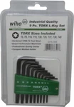 Wiha 9 Piece T8 T40 L-key Short Arm Torx Set. Fixed Price $44.29.