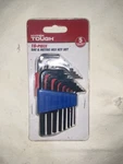 Hyper Tough 16-PIECE Sae & Metric Hex Key Set Allen Wrenches. Fixed Price $9.99.