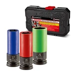 Powerbuilt 3 Piece Zeon Metric Lug Socket Set For Damaged - 240098. Fixed Price $44.95.