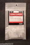 Craftsman 6-PC Short Hex Key Set 46694I. Fixed Price $9.73.