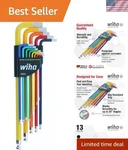 66981 13-PIECE Color Coded Hex Set Ball End L-keys. Fixed Price $97.34.