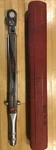 Vtg 1982 Snap-on 1/2" Drive Flex Head Click Torque Wrench Case TQR-200 Usa 2400. Fixed Price $130.00.