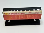 Vintage Vaco Tools T-handle Hex Keys Hardware Display Holder For 10PC Sae Set. Fixed Price $47.49.