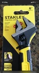 Stanley Adjustable Wrench 6 Inch Yellow Colour Bi-material Handled. Fixed Price $16.58.