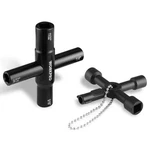 Workpro 2PCS Water Key Wrench 40CR Way Sillcock 1/4", 9/32", 5/16", 11/32". Fixed Price $14.99.