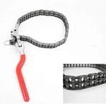 Heavy-duty Ratcheting Chain Wrench Oil Filter Change Pipe Fittings 60-160MM. Fixed Price $29.99.
