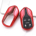 Chrome Red Tpu Key Fob Case For 13+ Maserati Quattroporte Ghibli, 17+ Levante. Fixed Price $10.09.