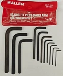 Allen 11-PIECE Wrench Hex Key Set .050" To 3/8" No. 606 56030 Usa. Fixed Price $14.95.