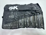 New Sk Tools Usa 20PC Sae .028-3/4 Hex Key Set In Kit Bag Roll (nos, Complete). Fixed Price $89.99.