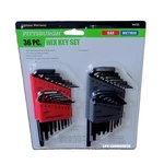Pittsburgh 36 Piece Long Reach Sae & Metric Hex Key Set Free Us Shipping. Fixed Price $27.00.