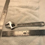 Vtg Utica Tools Adjustable Wrench 91-10 Steel Usa. Fixed Price $6.75.