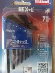 Eklind 10507 Metric Mm Piece Short Arm Hex Key Allen Wrench Case Made Usa. Fixed Price $12.99.