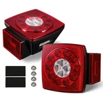 Partsam 12V Submersible Square Led Trailer Lights, Standard, Redwhite. Fixed Price $40.14.