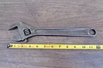 Vintage Utica Tools No. 91-12 Adjustable Wrench 12" Usa. Fixed Price $17.50.