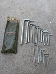 Vintage Sk S-k Tools Hex Key Set 19718A, 18-PIECE Plus Chicago Usa. Fixed Price $22.00.