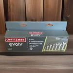 Craftsman Evolv 7PC Combination Metric Point Wrench Set With Roll Pouch 12353. Fixed Price $22.99.
