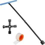 Water Meter Key 28 Inch Shut Off Tool 4-WAY Multifunctional And Seal Tape. Fixed Price $31.16.