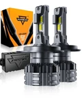 Auxbeam H4 9003 Led Headlight Bulbs Canbus Conversion Kit 6500K 24000LM High/low. Fixed Price $59.99.