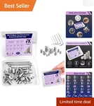 Versatile 60 Pcs Stainless Steel Set Screws With Allen Keys - For Every Project. Fixed Price $9.98.