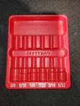 Snap 3/8" Drive Sae Long Ball Hex Bit Empty Tray (PAKTY136). Fixed Price $25.00.