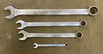 Lot Of (4) Assorted -snap-on Sae Combo Wrenches....free S&h!!!. Fixed Price $74.99.