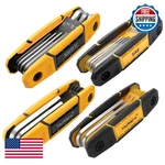 Mulwark 4 Pack Folding Allen Wrenches Sets 17-PIECE Complete Metric & Standard. Fixed Price $43.09.