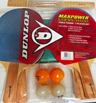 Dunlop Table Tennis Set 4 Player Maxpower Competition Paddles Balls Net New. Fixed Price $28.42.