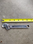 Vintage Utica Tools 91-6 6" Adjustable Wrench Usa. Fixed Price $11.95.