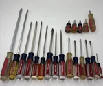 Vintage Craftsman Usa Wf Square Shaft Slotted Screwdriver Of 20. Fixed Price $114.87.