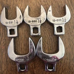 Armstrong Usa 12-867 1/2" Drive 1-1/16-1-1/2 Crows Foot Wrench 5 Pieces. Fixed Price $124.99.