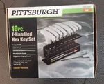 10 Piece Sae Handled Allen Wrench Bit Hex Key Set Nib. Fixed Price $19.99.
