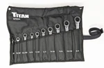 Titan 17229 10-PIECE 12 Point Tooth Sae Ratcheting Combination Wrench Set. Fixed Price $124.00.