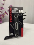 Tekton Folding Hex Key Wrench Set 9 Pc Sae Inch Allen 5/64 1/4 New. Fixed Price $9.00.