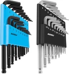 36-PIECE Hex Key Wrench Set With Ball End Sae/metric Sizes And 2 Storage. Fixed Price $13.90.