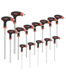 14 Piece Handle Allen Wrench Set 7 Imperial Metric Hex Key Red. Fixed Price $31.99.