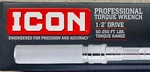 New Icon TW12-250 1/2" Drive Professional Torque Wrench 64064. Fixed Price $119.00.