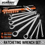 9PC Extra Long Ratcheting Wrench Set Anti-slip Double Box Spanner Metric 8-22MM. Fixed Price $49.69.
