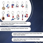 LAMATAR1 Set Of 12 Texas Souvenir Pcs Key Chain Metalic Unique Design. Fixed Price $18.99.