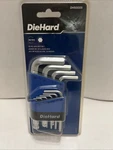 Diehard 10 Pc Metric Hex Key Set, DH50005, Storage Caddy, Ball End. Fixed Price $17.95.