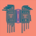 Sunex 98526L Sae/metric Piece Long Arm Hex Key Set, 2MM-10MM, 0.05"-3/8". Fixed Price $42.05.