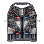 King 37PC L-shaped Hex Key Set, Ball-end Short & Long Arm L-wrench, Sae/metric. Fixed Price $35.95.