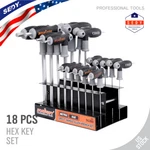 Sae & Metric Handle Wrench Ball End Hex Key Set W/storage Stand Long Arm. Fixed Price $26.79.