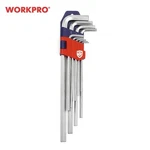 Workpro Long Hex Key Wrench Set 9PCS 1.5-10MM Metric Allen Tool Holder. Fixed Price $37.00.