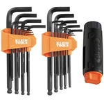 Klein Tools BLS22H Long Ball-end Hex Key Set W/ Handle Sae Metric 22PC. Fixed Price $35.42.